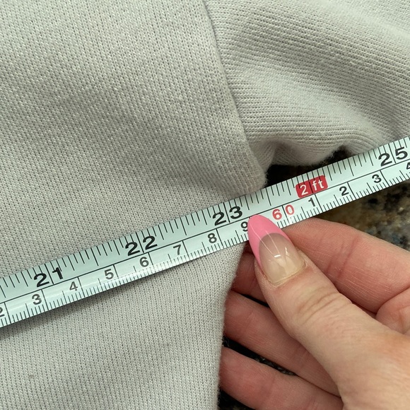 ALO Yoga Hook Up Dove Grey Sweater Sweatshirt - Picture 12 of 13